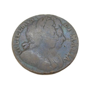 King William & Queen Mary Half Penny Coin Antique 1694 Fair Condition