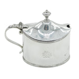 George III Sterling Silver Crested Mustard Pot Antique 1791 London