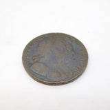 King William & Queen Mary Half Penny Coin Antique 1694 Fair Condition