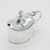 George III Sterling Silver Crested Mustard Pot Antique 1791 London