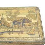 Georgian Napoleonic Prisoner of War Straw Work Trinket Box Antique c1815