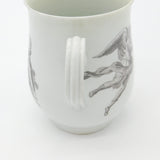 Robert Hancock Worcester King of Prussia Bell Shaped Mug 1757 Antique Georgian