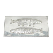 Guild of Handicraft Sterling Silver Fish Pattern Plaque Vintage 1977 London