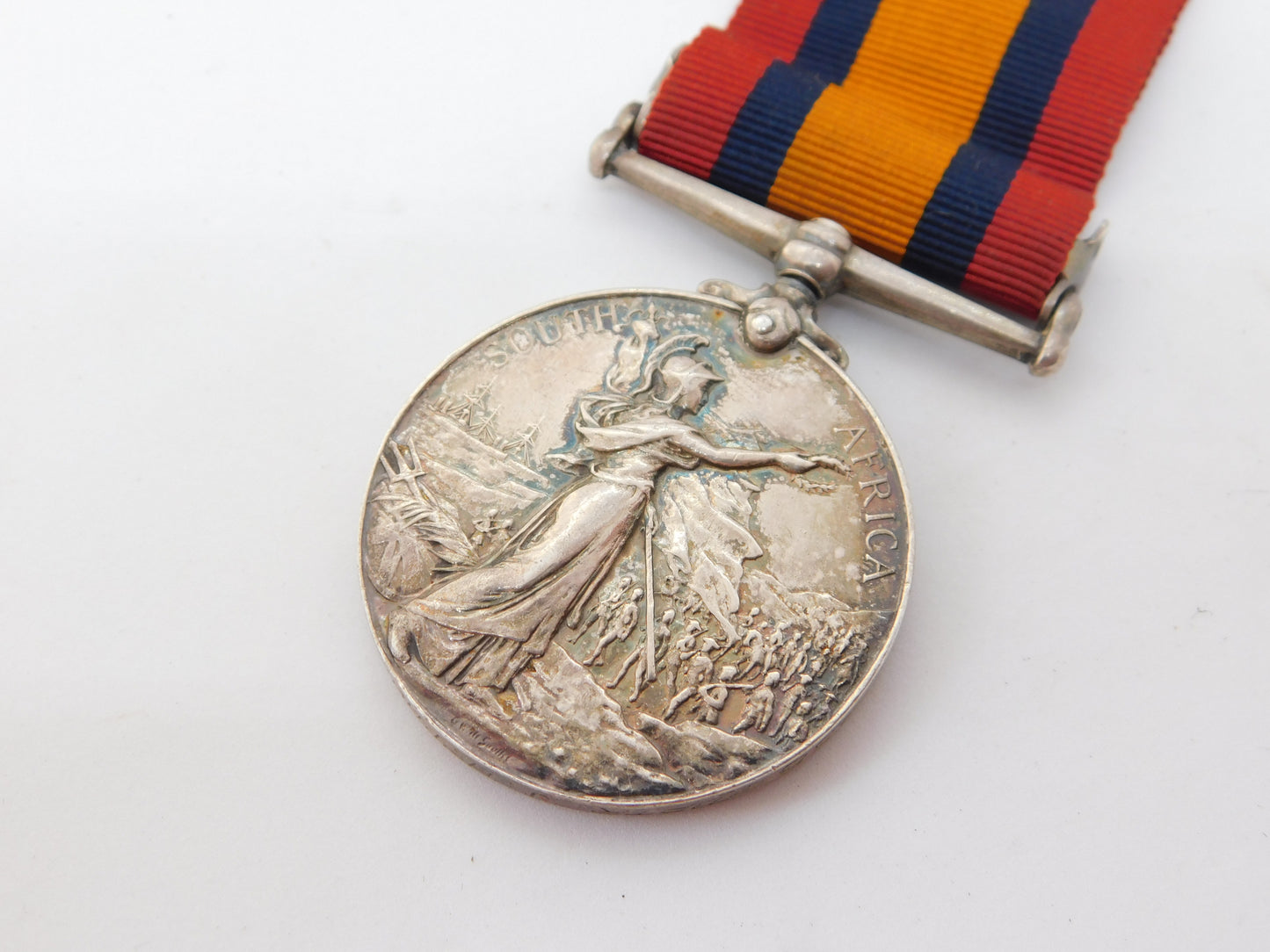 Boer War Queen's South Africa Medal 'TPTR J.H Thornthon, R.A' Antique c1900