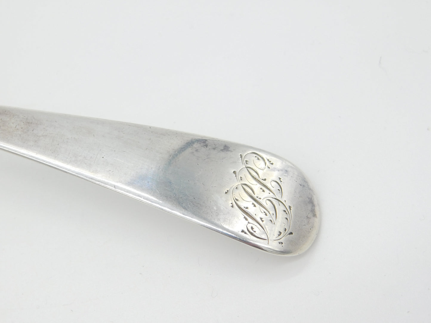 Georgian Sterling Silver Large Basting Spoon Antique 1793 London R. Crossley