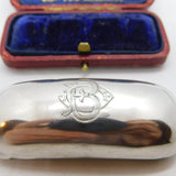 Edwardian Sterling Silver Snuff or Pill Box 1906 Birmingham Horton & Allday