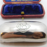 Edwardian Sterling Silver Snuff or Pill Box 1906 Birmingham Horton & Allday