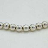 Boxed Tiffany & Co. Sterling Silver Beaded Pattern Necklace Vintage c2000