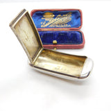 Edwardian Sterling Silver Snuff or Pill Box 1906 Birmingham Horton & Allday