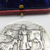 Sterling Silver British Dairy Farmer Association 'Dairying' Medal 1921 Antique