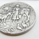 Sterling Silver British Dairy Farmer Association 'Dairying' Medal 1921 Antique