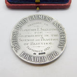 Sterling Silver British Dairy Farmer Association 'Dairying' Medal 1921 Antique