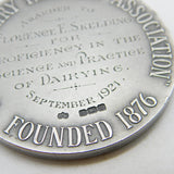 Sterling Silver British Dairy Farmer Association 'Dairying' Medal 1921 Antique
