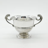 Edwardian Sterling Silver Lion Handle Sporting Trophy Antique 1908 London