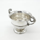 Edwardian Sterling Silver Lion Handle Sporting Trophy Antique 1908 London