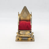 King Edward VII Sterling Silver Coronation Throne Pin Cushion Antique 1901