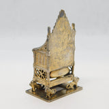 King Edward VII Sterling Silver Coronation Throne Pin Cushion Antique 1901