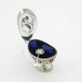 Victorian Sterling Silver Pierced Pedestal Mustard Pot Antique 1899 London