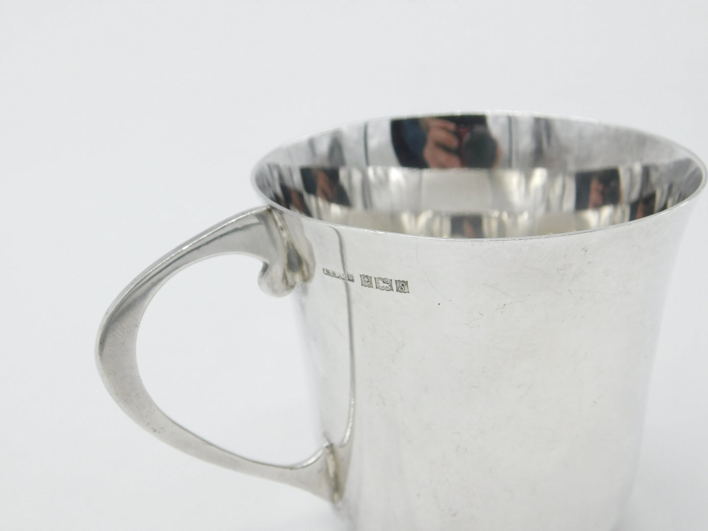 Sterling Silver Blank Christening Cup Vintage 1967 Birmingham