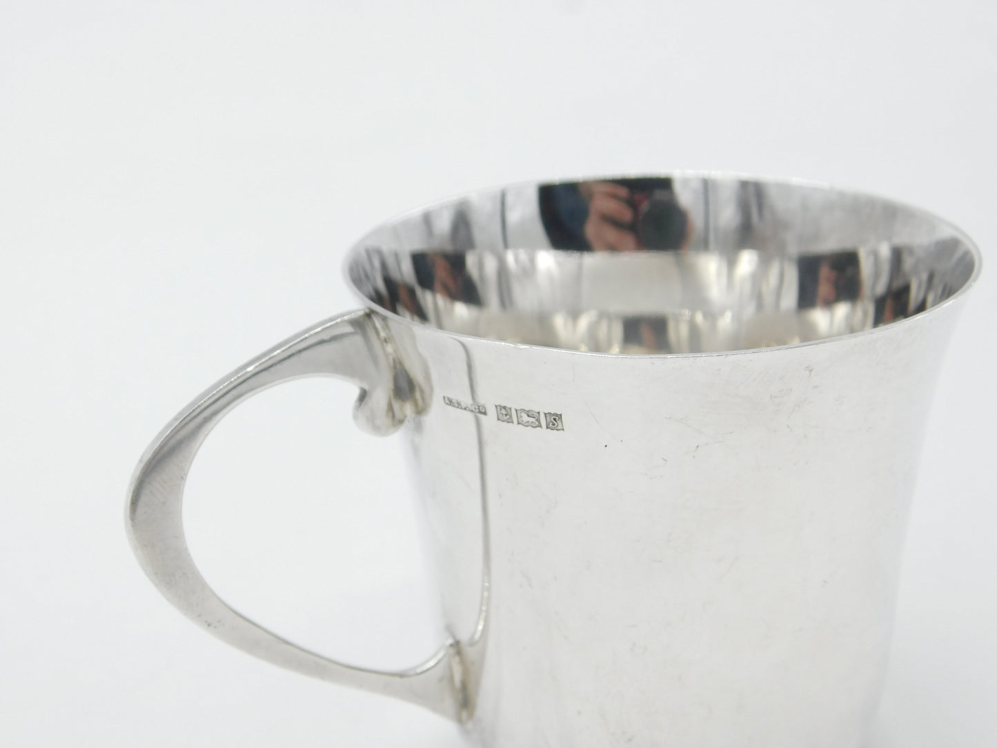 Sterling Silver Blank Christening Cup Vintage 1967 Birmingham