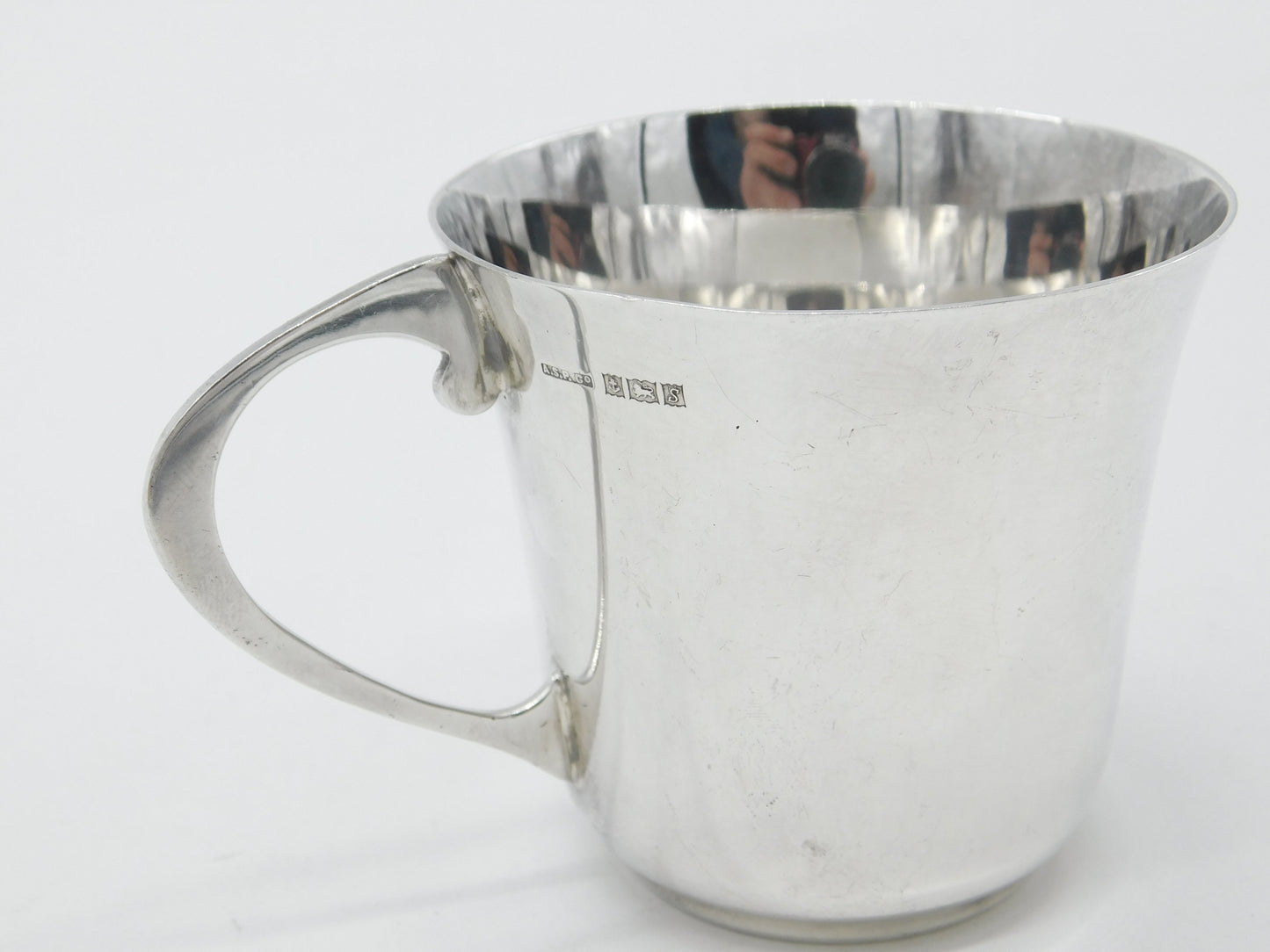 Sterling Silver Blank Christening Cup Vintage 1967 Birmingham