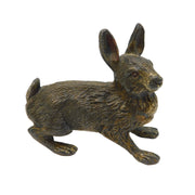 19th Century Cold Painted Vienna Bronze Rabbit Figure Antique c1860