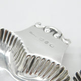 Victorian Pair of Sterling Silver Leaf Pattern Butter Dishes 1894 Birmingham