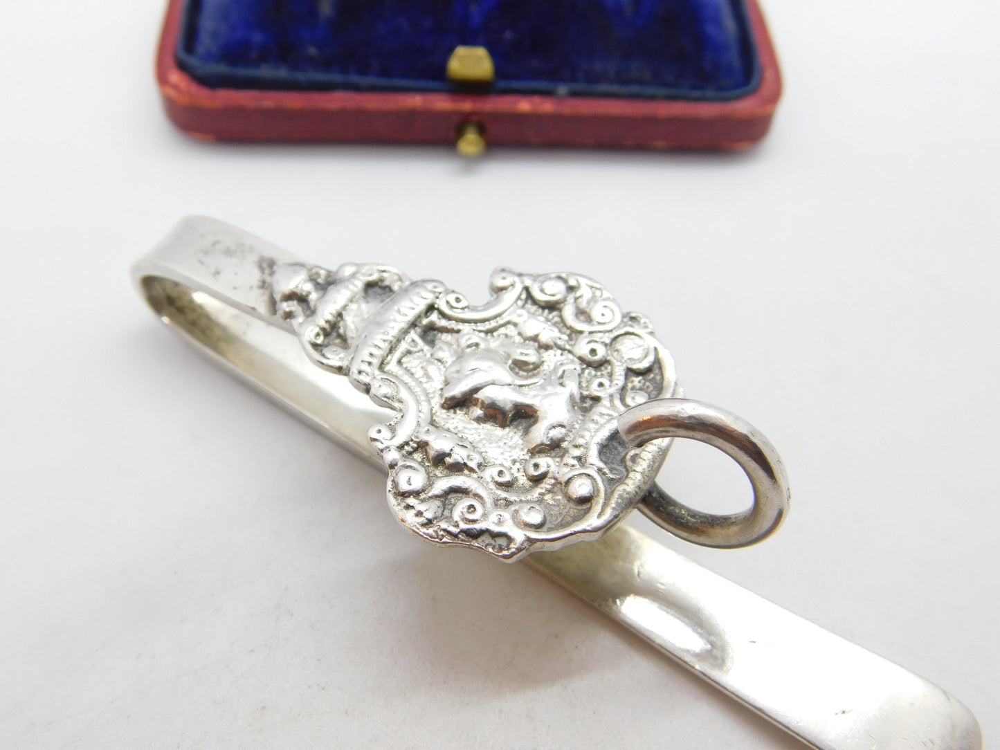 Victorian Dutch Sterling Silver Art Nouveau Fairy Sewing Chatelaine c1880