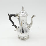 Georgian Sterling Silver Baluster Coffee Pot Antique London 1767 James Baker
