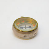 Edwardian Sterling Silver Travelling Compass Fob Pendant Antique 1902 Birmingham