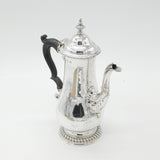 Georgian Sterling Silver Baluster Coffee Pot Antique London 1767 James Baker