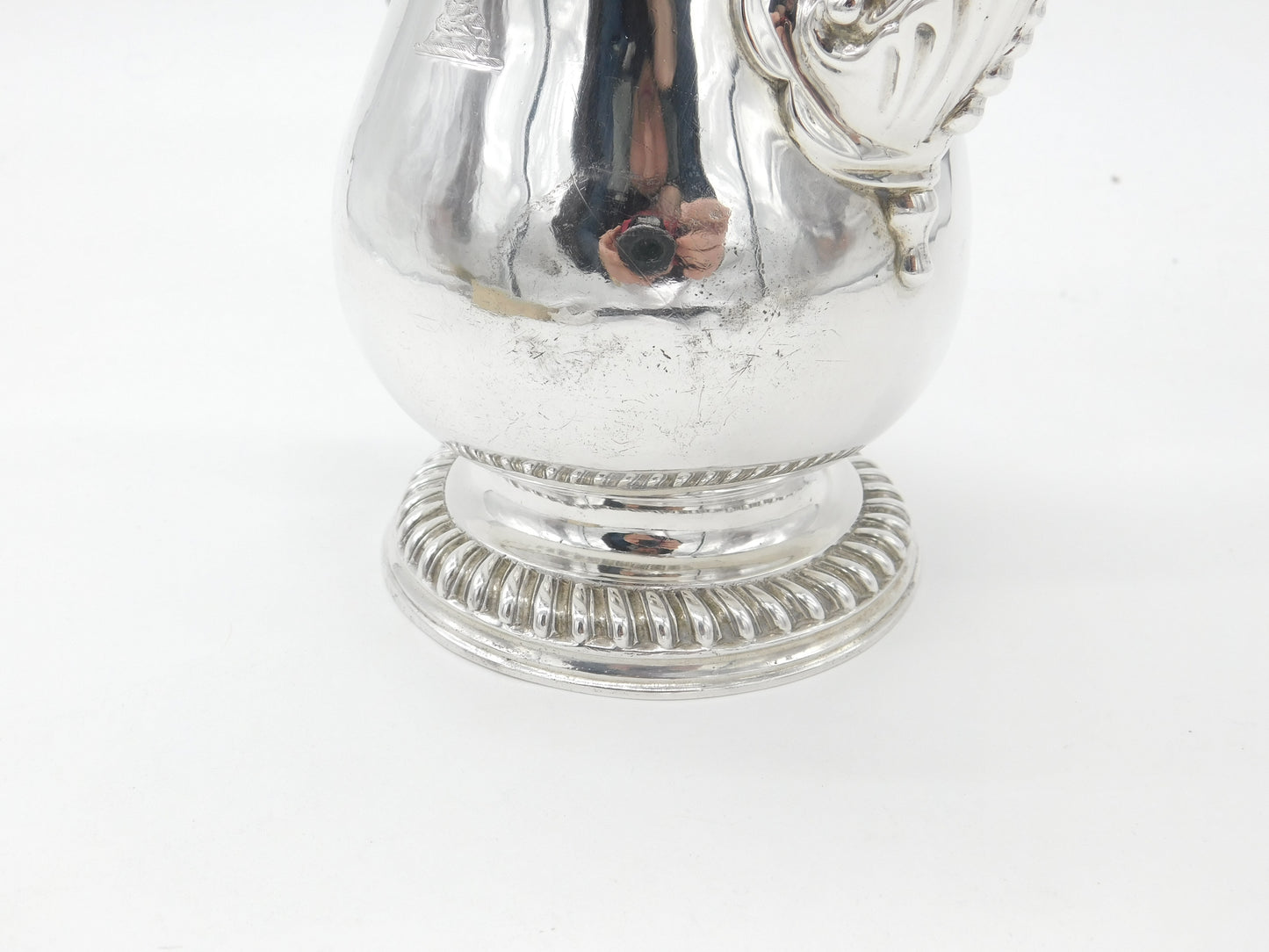 Georgian Sterling Silver Baluster Coffee Pot Antique London 1767 James Baker