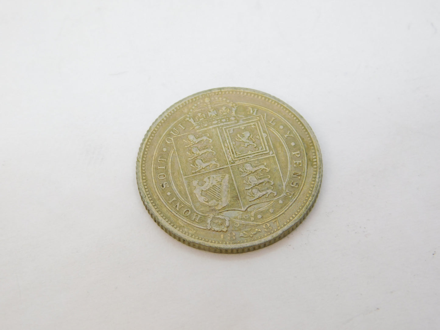 Uncirculated Queen Victoria .925 Silver Jubilee Head Sixpence Coin Antique 1887
