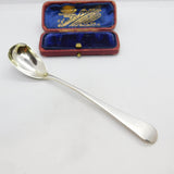 Bristol Georgian Sterling Silver Mustard Spoon 1818 William Woodman Antique