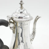 Georgian Sterling Silver Baluster Coffee Pot Antique London 1767 James Baker