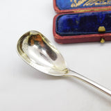 Bristol Georgian Sterling Silver Mustard Spoon 1818 William Woodman Antique
