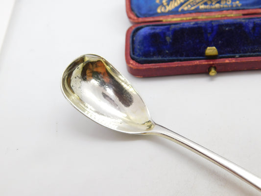 Bristol Georgian Sterling Silver Mustard Spoon 1818 William Woodman Antique