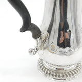 Georgian Sterling Silver Baluster Coffee Pot Antique London 1767 James Baker