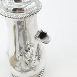 Georgian Sterling Silver Baluster Coffee Pot Antique London 1767 James Baker