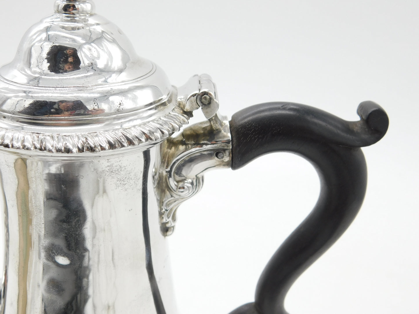 Georgian Sterling Silver Baluster Coffee Pot Antique London 1767 James Baker