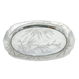 Chinese Export 'Tuckchong' Sterling Silver Bamboo Pattern Dish Antique c1930