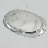 Chinese Export 'Tuckchong' Sterling Silver Bamboo Pattern Dish Antique c1930