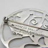 Shetland Silvercraft Sterling Silver Maeshowe Dragon Brooch Vintage 1979 Edinburgh