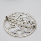 Shetland Silvercraft Sterling Silver Maeshowe Dragon Brooch Vintage 1979 Edinburgh