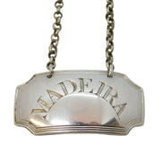 George III Sterling Silver Madeira Decanter Label Antique 1808 London