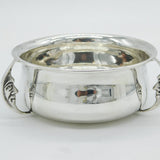 Art Deco Sterling Silver Crescent Man in the Moon Christening Bowl Antique