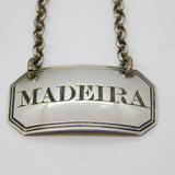 George III Sterling Silver Madeira Decanter Label Antique 1813 London