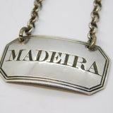 George III Sterling Silver Madeira Decanter Label Antique 1813 London