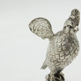 Edwardian Sterling Silver Novelty Parrot Form Spice Box Antique 1904 London