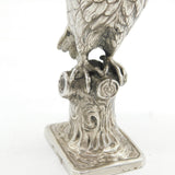 Edwardian Sterling Silver Novelty Parrot Form Spice Box Antique 1904 London